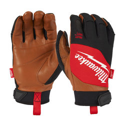 MILWAUKEE KÄSINEET HYBRID NAHKA M/8